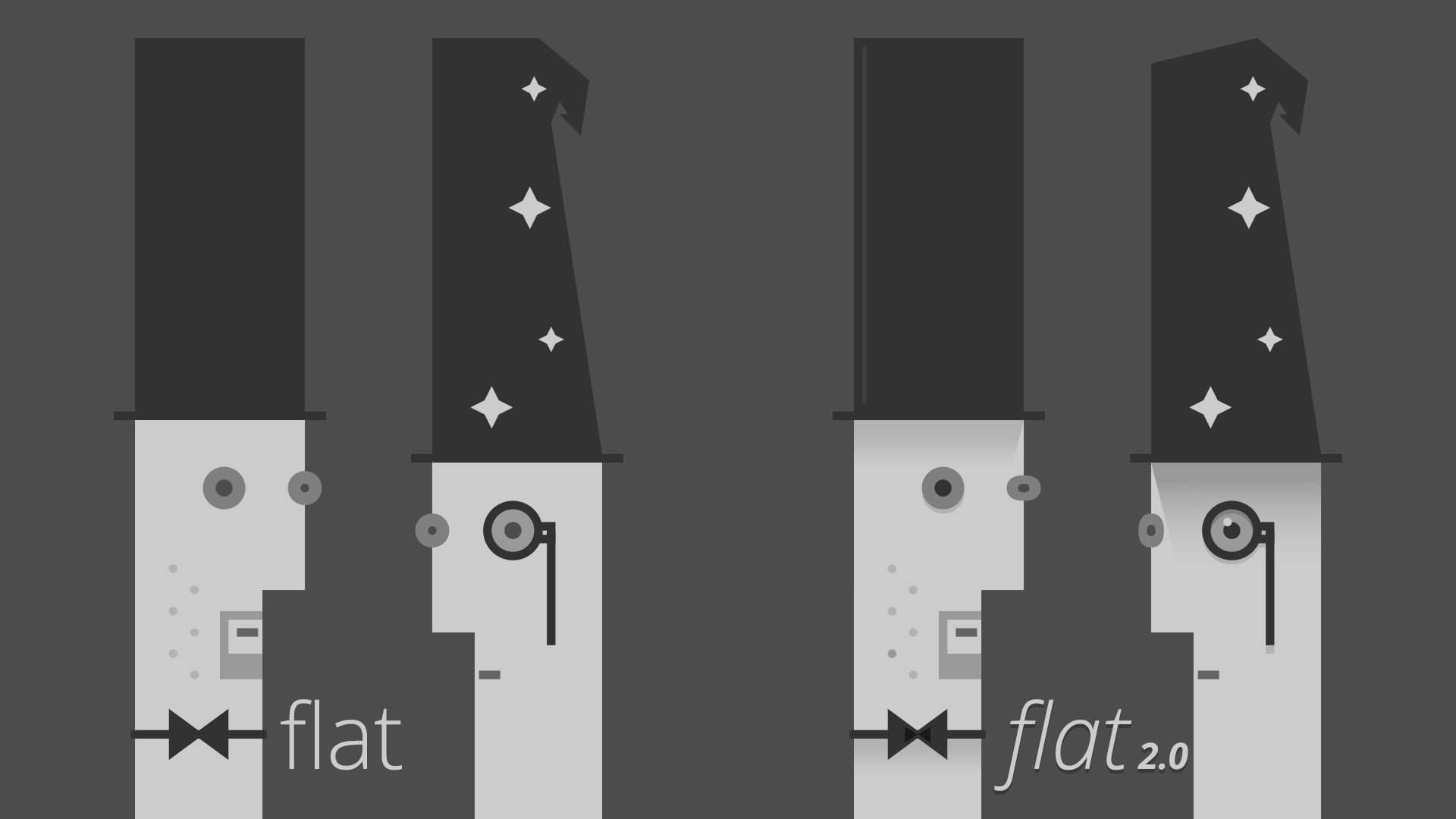 Flat Design vs. Flat Design 2.0